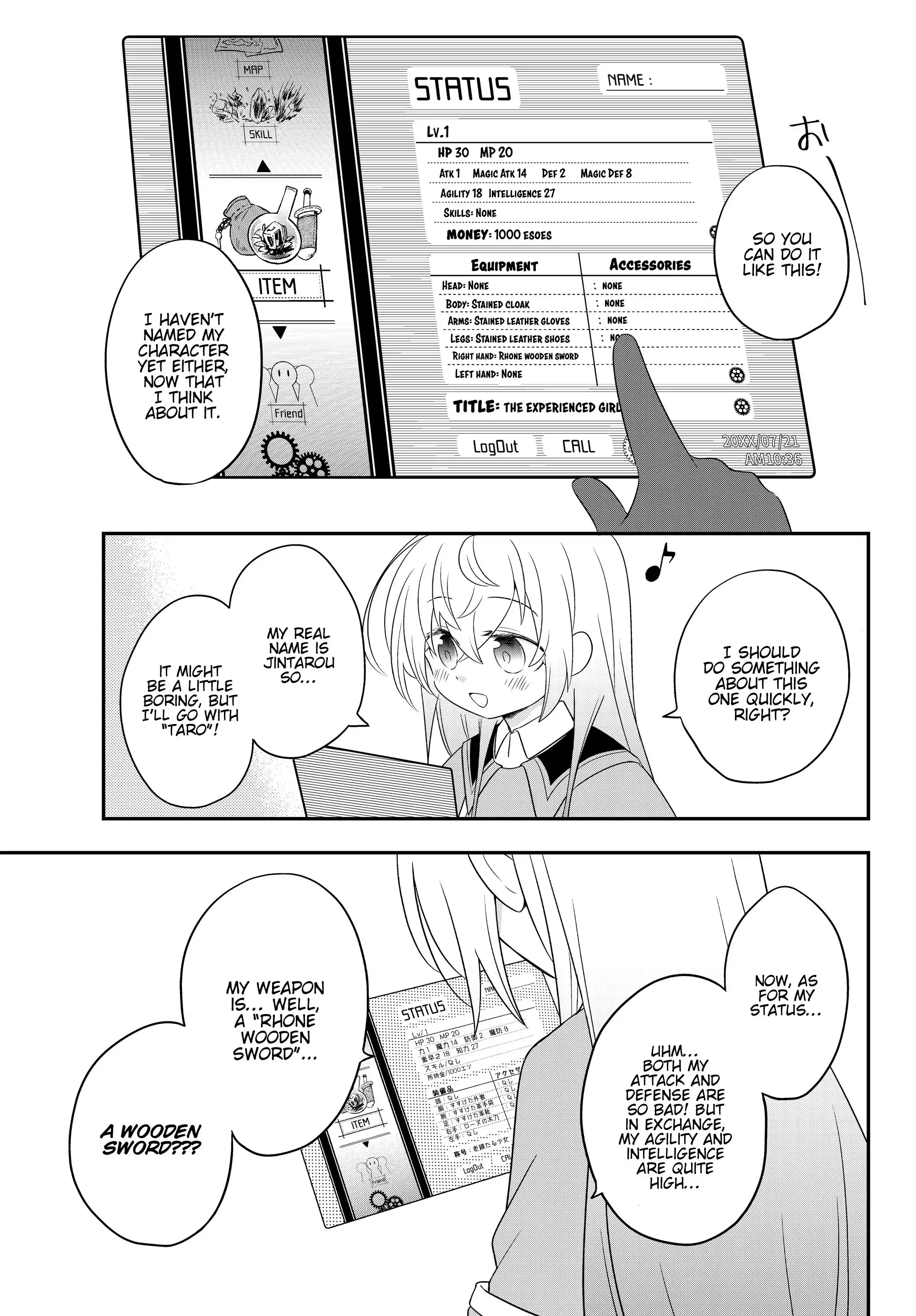 Bishoujo ni Natta kedo, Netoge Haijin Yattemasu Chapter 3.1 8